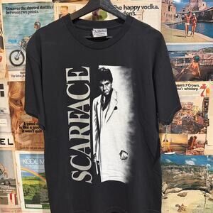 Vintage made in usa scarface glitter shirt
